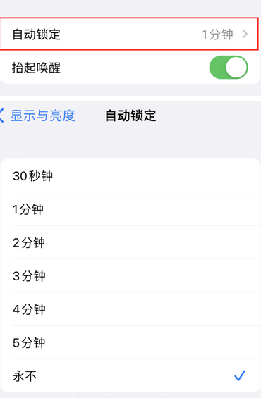 连南苹果换屏维修分享无法调整iPhone自动锁屏的时间怎么办